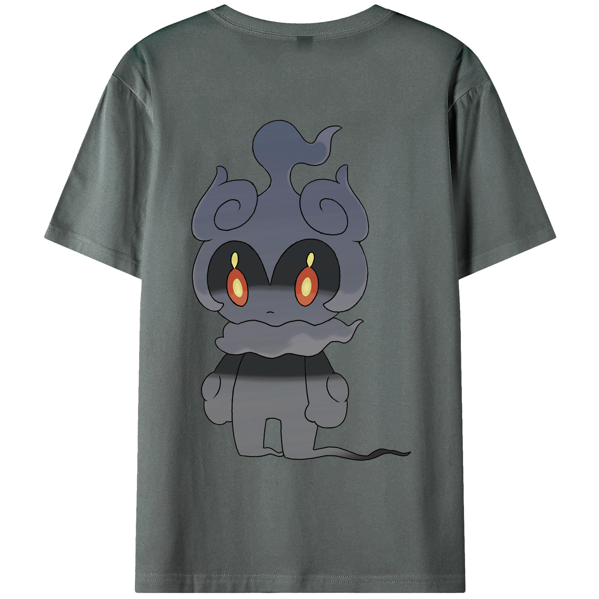 （画像用） ポケットモンスター Pokémon 綿100％ メンズ半袖Tシャツ（バックプリント） 通気性